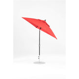 6.5 Ft Frankford Square Patio Umbrella- Crank Auto-Tilt- Matte Black Frame