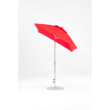 6.5 Ft Frankford Square Patio Umbrella- Crank Auto-Tilt- Matte Silver Frame