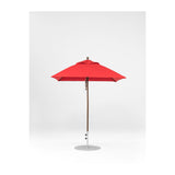 6.5 Ft Square Frankford Patio Umbrella- Pulley Lift- Matte Bronze Frame
