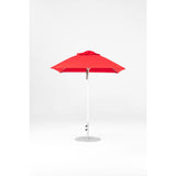 6.5 Ft Square Frankford Patio Umbrella- Pulley Lift- Matte White Frame