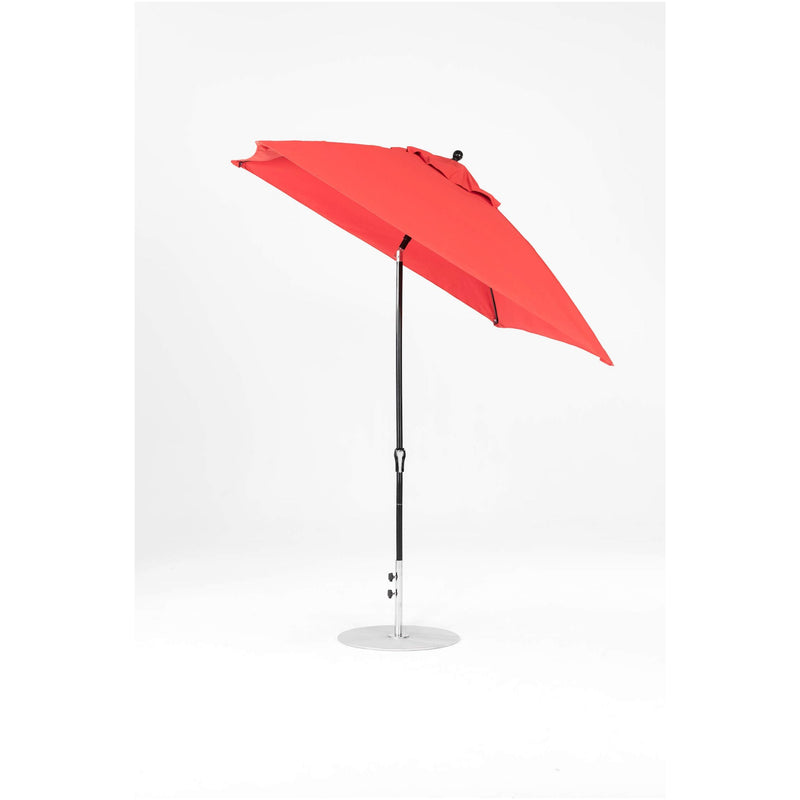 7.5 Ft Frankford Square Patio Umbrella- Crank Auto-Tilt- Matte Black Frame