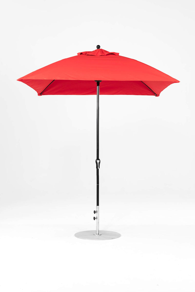 7.5 Ft Square Frankford Patio Umbrella- Crank Lift- Matte Black Frame