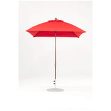 7.5 Ft Square Frankford Patio Umbrella- Crank Lift- Matte Bronze Frame