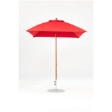 7.5 Ft Square Frankford Patio Umbrella- Crank Lift- Wood Grain Frame