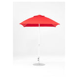 7.5 Ft Square Frankford Patio Umbrella- Crank Lift- Matte White Frame