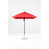 7.5 Ft Square Frankford Patio Umbrella- Pulley Lift- Matte Black Frame