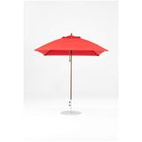 7.5 Ft Square Frankford Patio Umbrella- Pulley Lift- Matte Bronze Frame