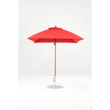 7.5 Ft Square Frankford Patio Umbrella- Pulley Lift- Wood Grain Frame