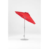 7.5 Ft Octagonal Frankford Patio Umbrella- Crank Auto-Tilt- Polished Silver Anodized Frame