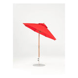 7.5 Ft Octagonal Frankford Patio Umbrella- Crank Auto-Tilt- Wood Grain Frame