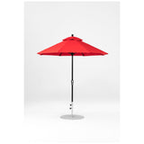 7.5 Ft Octagonal Frankford Patio Umbrella- Crank Lift- Matte Black Frame