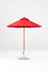 7.5 Ft Octagonal Frankford Patio Umbrella- Crank Lift- Wood Grain Frame