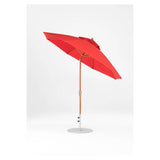 9 Ft Octagonal Frankford Patio Umbrella- Crank Auto-Tilt- Wood Grain Frame