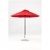 9 Ft Octagonal Frankford Patio Umbrella- Crank Lift- Matte Black Frame