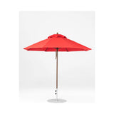 9 Ft Octagonal Frankford Patio Umbrella- Pulley Lift- Matte Bronze Frame