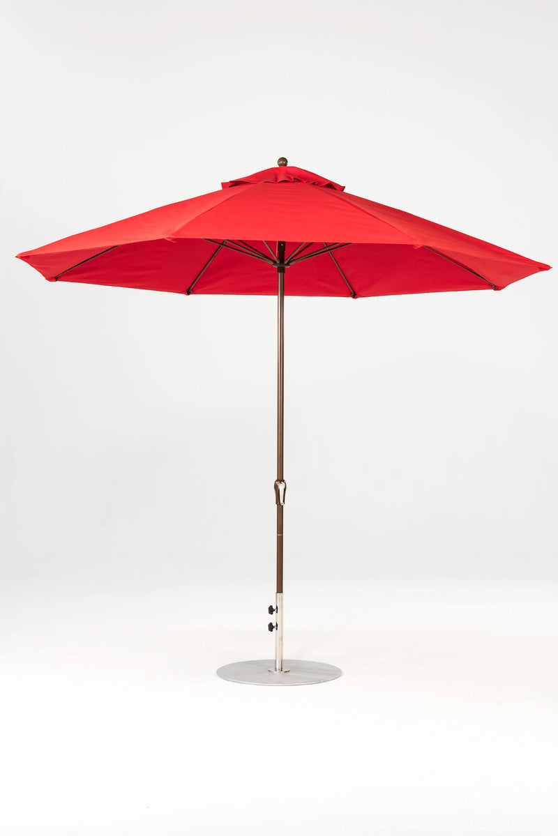 11 Ft Octagonal Frankford Patio Umbrella- Crank Lift- Matte Bronze Frame