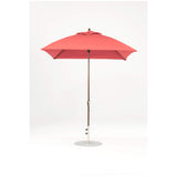 7.5 Ft Square Frankford Patio Umbrella- Crank Lift- Matte Bronze Frame