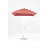 7.5 Ft Square Frankford Patio Umbrella- Crank Lift- Wood Grain Frame