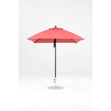 7.5 Ft Square Frankford Patio Umbrella- Pulley Lift- Matte Black Frame