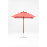 7.5 Ft Square Frankford Patio Umbrella- Pulley Lift- Matte Bronze Frame