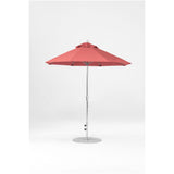 7.5 Ft Octagonal Frankford Patio Umbrella- Crank Lift- Matte Silver Frame