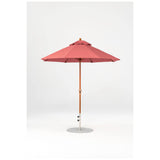 7.5 Ft Octagonal Frankford Patio Umbrella- Crank Lift- Wood Grain Frame
