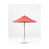 7.5 Ft Octagonal Frankford Patio Umbrella- Pulley Lift- Matte Bronze Frame
