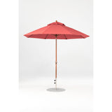 9 Ft Octagonal Frankford Patio Umbrella- Crank Lift- Wood Grain Frame