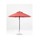 9 Ft Octagonal Frankford Patio Umbrella- Pulley Lift- Matte Black Frame