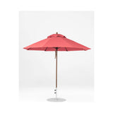 9 Ft Octagonal Frankford Patio Umbrella- Pulley Lift- Matte Bronze Frame