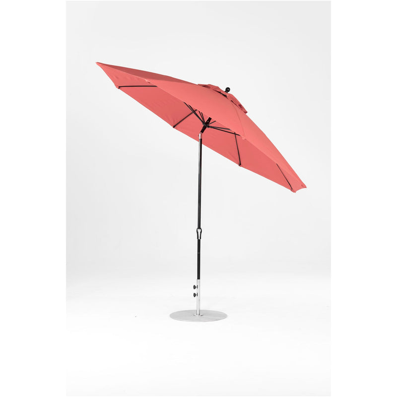 11 Ft Octagonal Frankford Patio Umbrella- Crank Auto-Tilt- Matte Black Frame