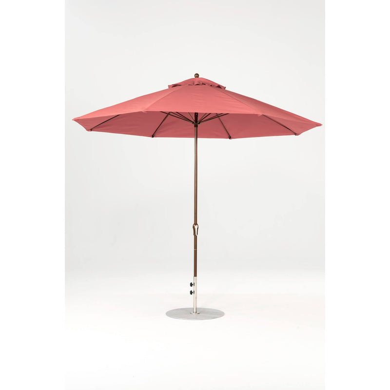 11 Ft Octagonal Frankford Patio Umbrella- Crank Lift- Matte Bronze Frame