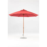 11 Ft Octagonal Frankford Patio Umbrella- Crank Lift- Wood Grain Frame
