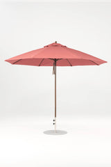 11 Ft Octagonal Frankford Patio Umbrella- Pulley Lift- Matte Bronze Frame