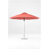11 Ft Octagonal Frankford Patio Umbrella- Pulley Lift- Matte Silver Frame