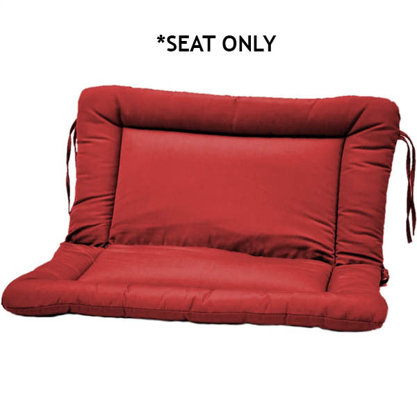 Glider Cushion, Euro - SEAT ONLY: Fabric ties | Item#: C-319D