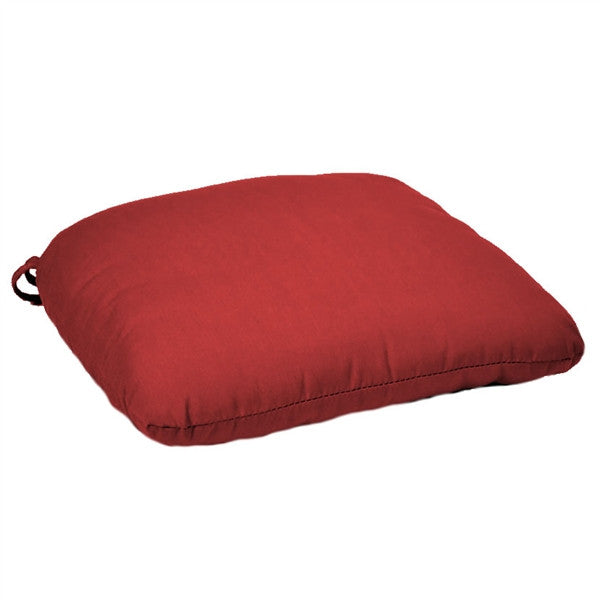 Round Back Chair Cushion: Fabric ties | Item#: C-33D replacement-cushions-wrought-iron-furniture-c-33d Universal Cushions Universal C-33D.jpg