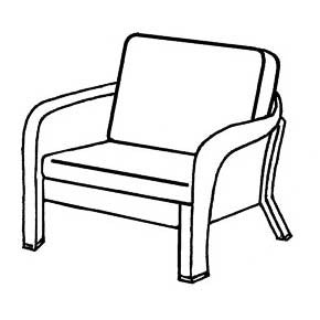 Empire Rocker Cushion - Seat & Back, Item#: C-41801