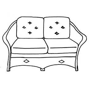 Giardino Loveseat Cushion - Seats & Backs, Item#: C-91021