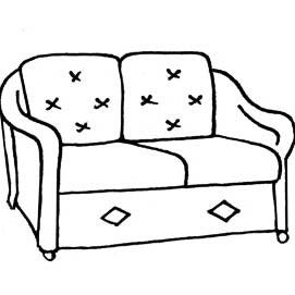 L.F. Reflections Love Seat - Seats & Backs, Item#: C-L1214