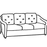 L.F. Reflections Sofa Cushion- Seats & Backs, Item#: C-L1215