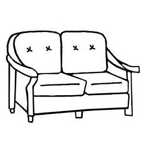 Embassy Loveseat Cushion- Seats & Backs, Item#: C-L1220