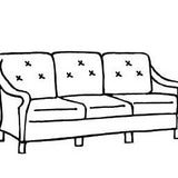 Embassy Sofa Cushion - Seats & Backs, Item#: C-L1221