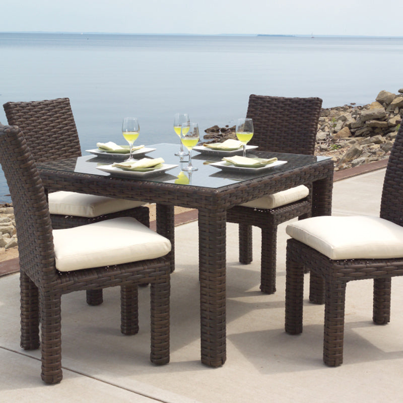Lloyd Flanders Contempo 42" Square Umbrella Dining Table