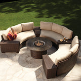 Lloyd Flanders Contempo 48" Round Fire Table