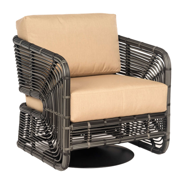 Woodard Carver Swivel Lounge Chair