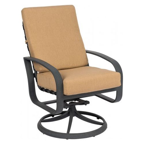 Woodard Cayman Isle Cushion Swivel Rocker Dining Arm Chair- Item 2EM466 cayman-isle-cushion-swivel-rocker-dining-arm-chair-item-2e0466 Swivel Dining Chair Woodard Cayman_2EM466_1.jpg