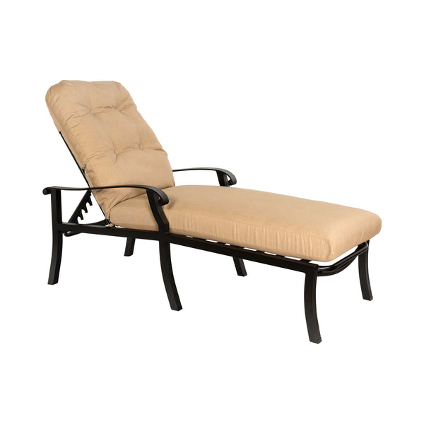 Woodard Woodard Cortland Cushion Adjustable Chaise Lounge | 4ZM470 Chaise Lounges A,B cortland-cushion-adjustable-chaise-lounge-item-4zm470 Tan Cortland_4ZM470-92.jpg