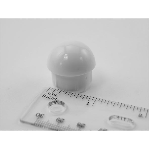 1" Round Dome Chair Leg Insert | White | Item 30-603