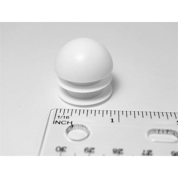 1" Multi-Gauge Ball Chair Leg Insert | White | Item 30-604